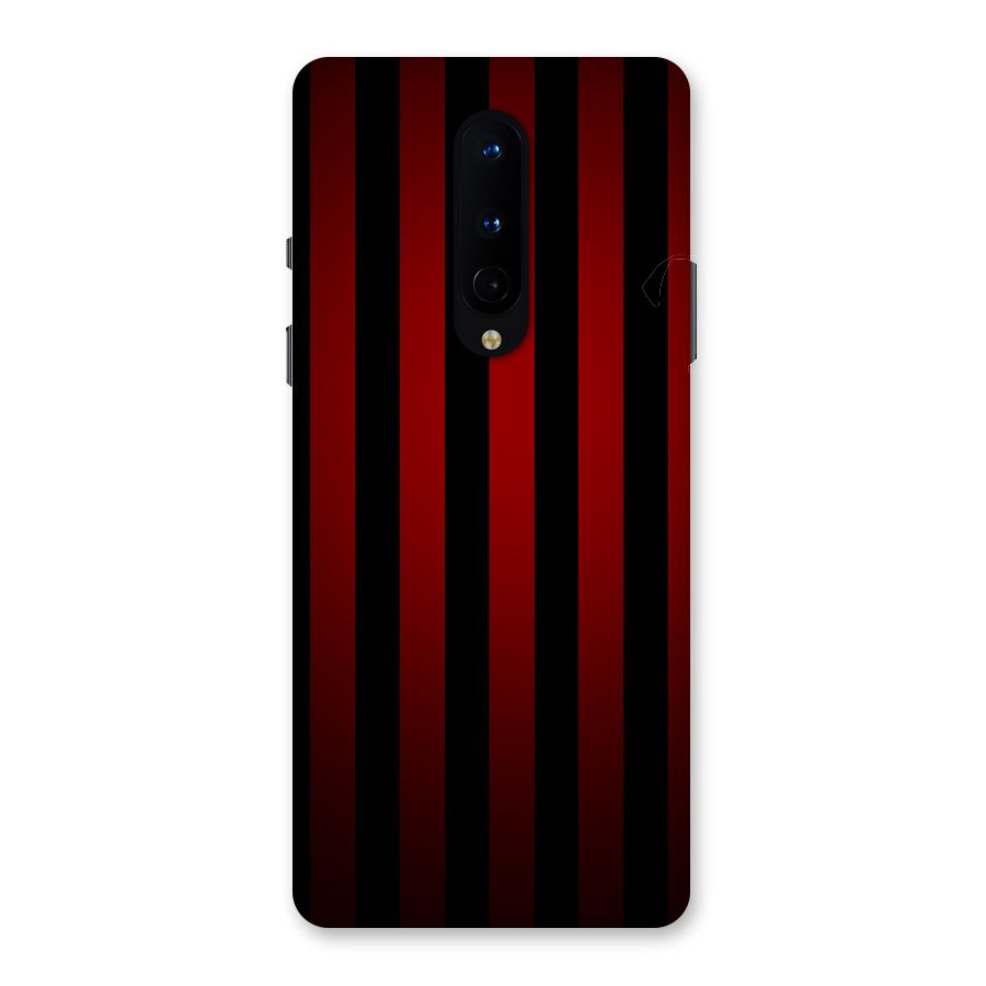 Red Black Stripes Back Case for OnePlus 8