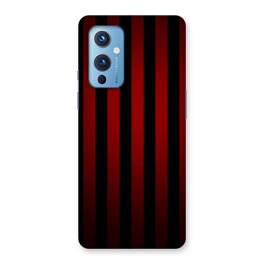 Red Black Stripes Back Case for OnePlus 9