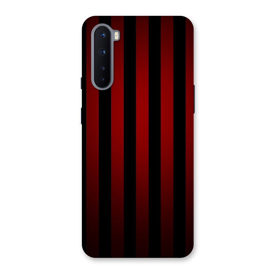 Red Black Stripes Back Case for OnePlus Nord