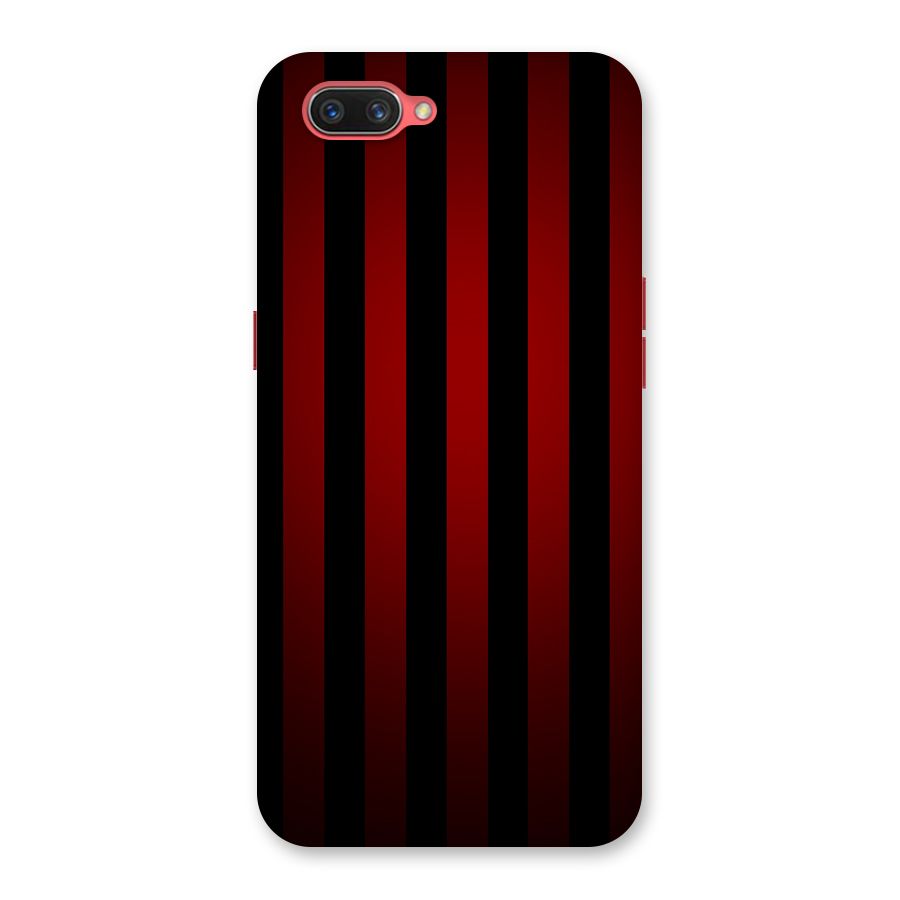 Red Black Stripes Back Case for Oppo A3s