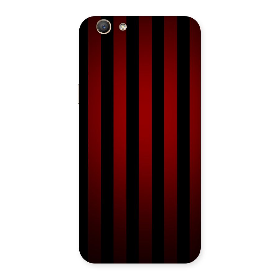 Red Black Stripes Back Case for Oppo F1s