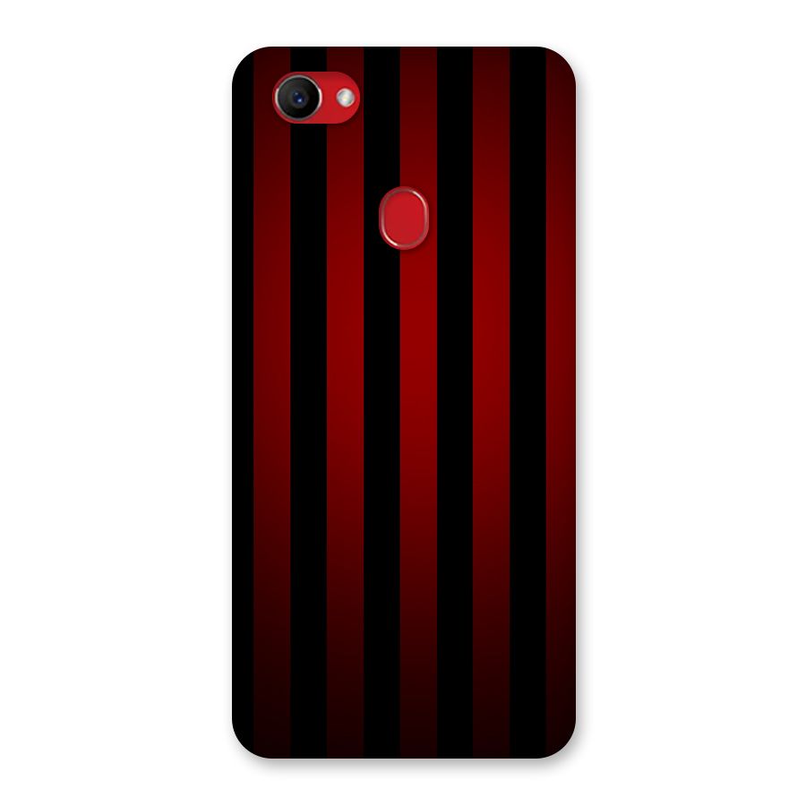 Red Black Stripes Back Case for Oppo F7