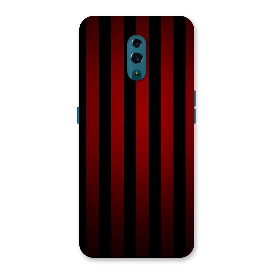 Red Black Stripes Back Case for Oppo Reno