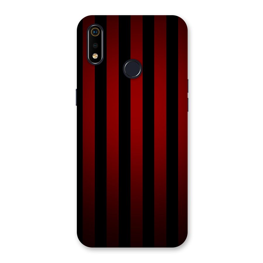 Red Black Stripes Back Case for Realme 3i