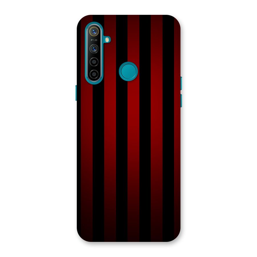 Red Black Stripes Back Case for Realme 5i