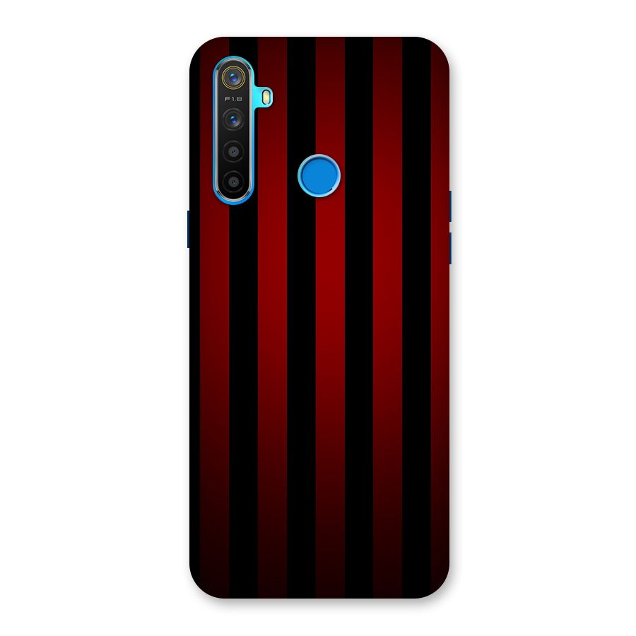 Red Black Stripes Back Case for Realme 5s