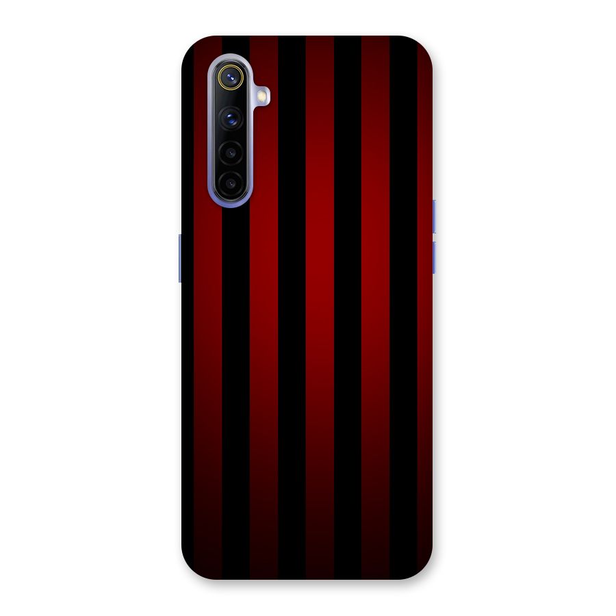 Red Black Stripes Back Case for Realme 6i