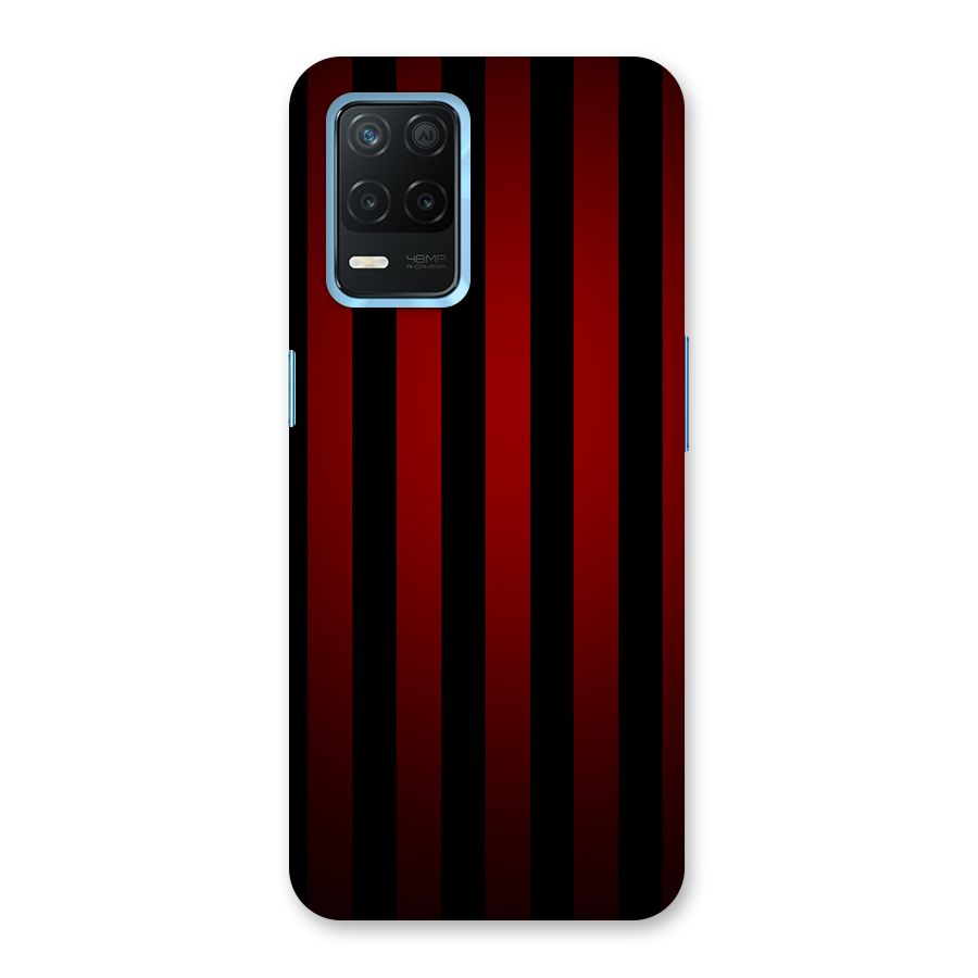 Red Black Stripes Back Case for Realme 8 5G