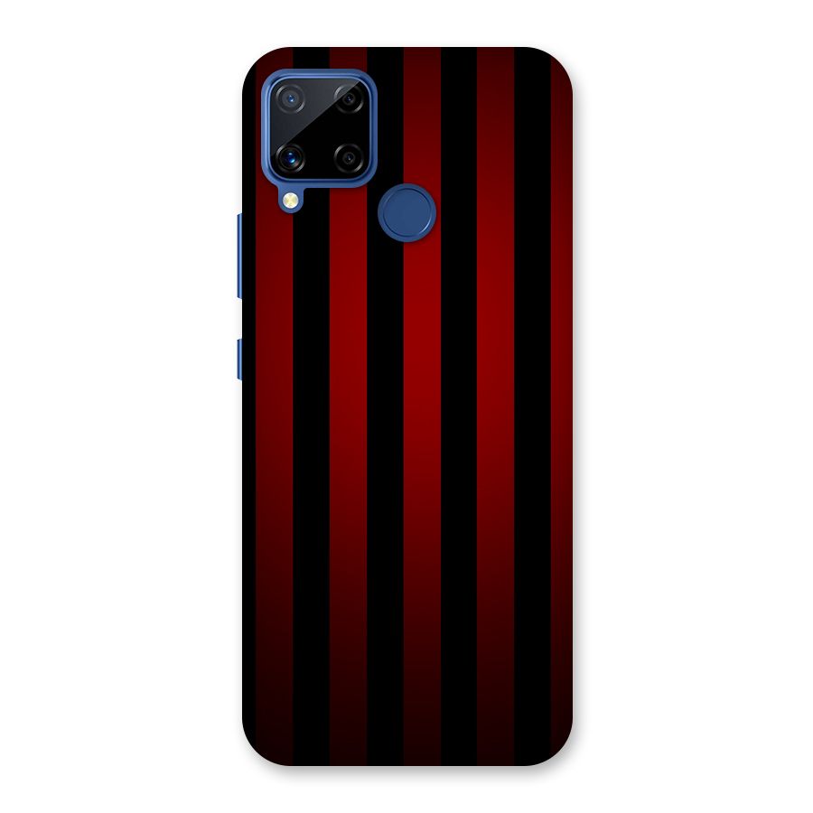 Red Black Stripes Back Case for Realme C15