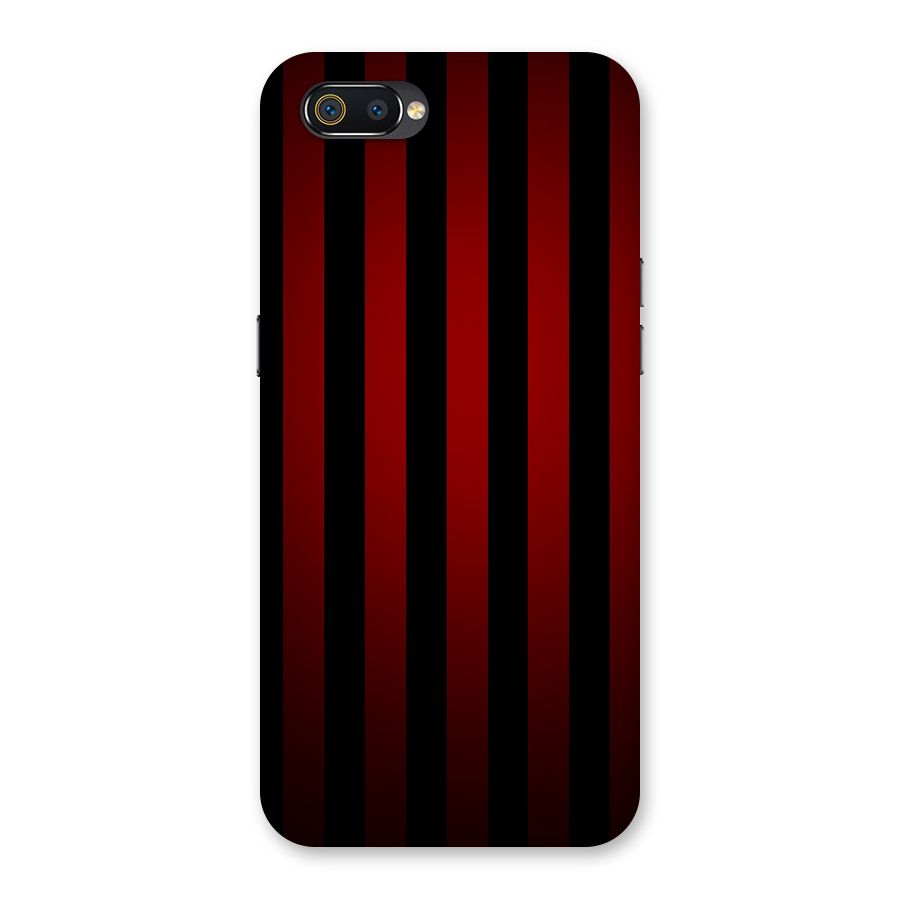 Red Black Stripes Back Case for Realme C2