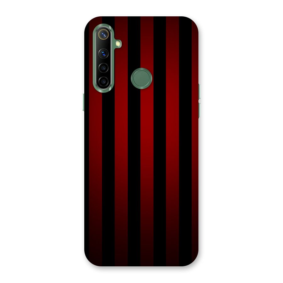 Red Black Stripes Back Case for Realme Narzo 10