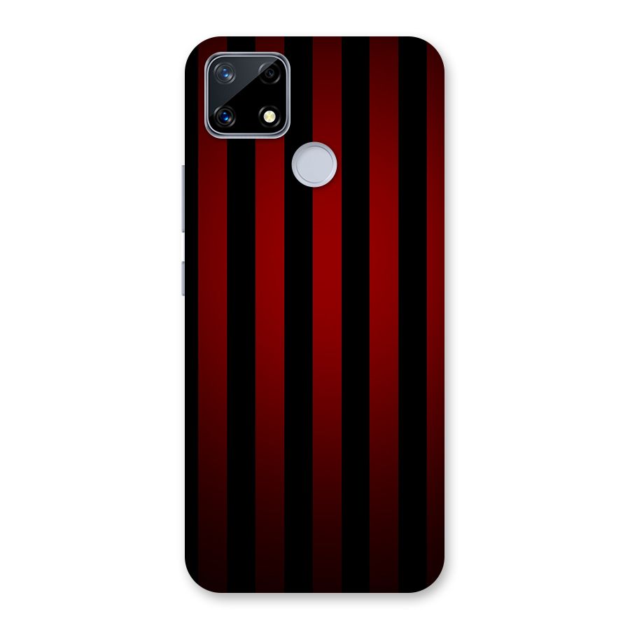 Red Black Stripes Back Case for Realme Narzo 20