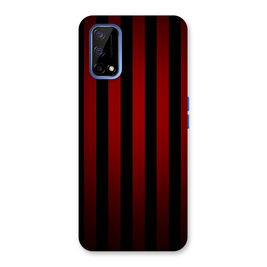 Red Black Stripes Back Case for Realme Narzo 30 Pro