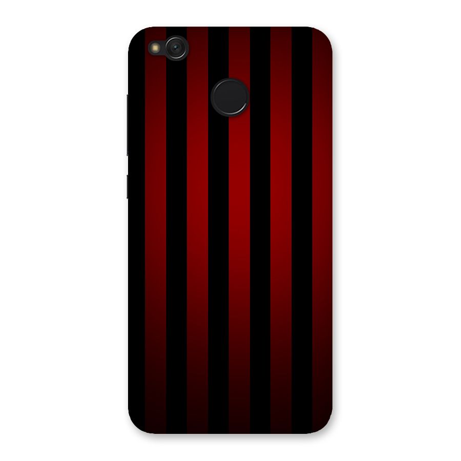 Red Black Stripes Back Case for Redmi 4