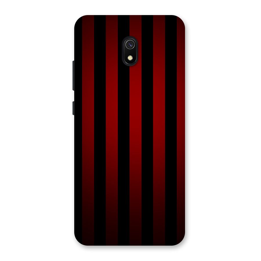 Red Black Stripes Back Case for Redmi 8A