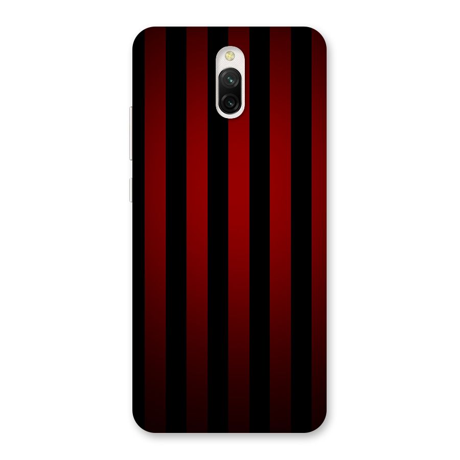 Red Black Stripes Back Case for Redmi 8A Dual