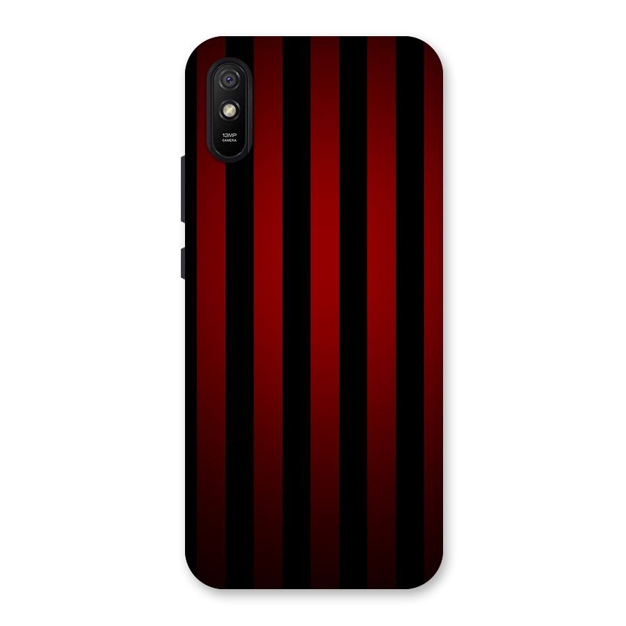 Red Black Stripes Back Case for Redmi 9A
