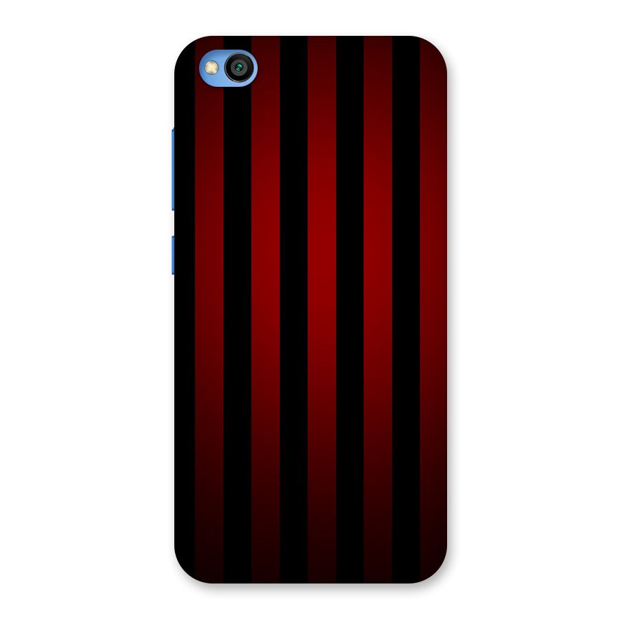 Red Black Stripes Back Case for Redmi Go