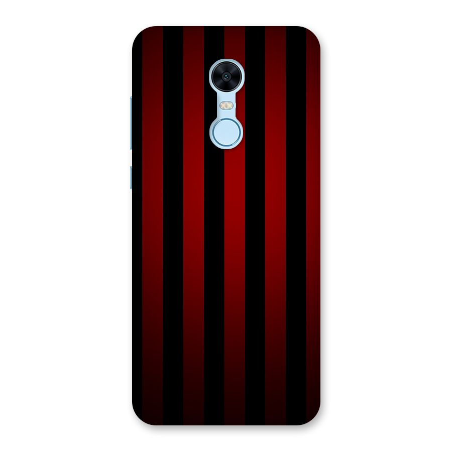 Red Black Stripes Back Case for Redmi Note 5
