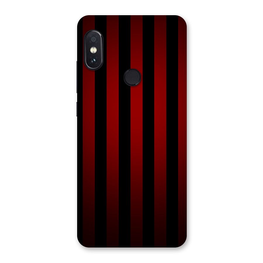 Red Black Stripes Back Case for Redmi Note 5 Pro