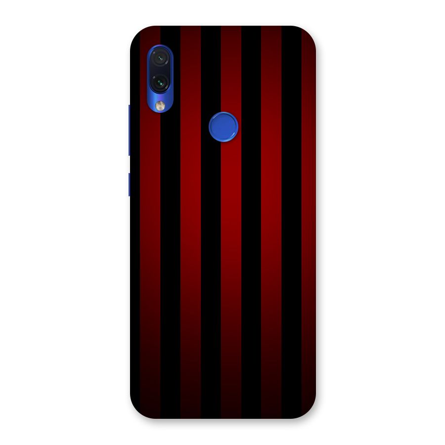 Red Black Stripes Back Case for Redmi Note 7