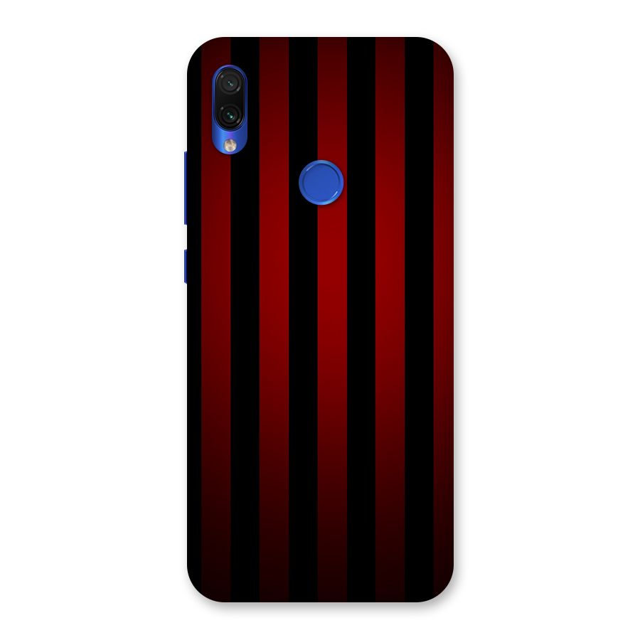 Red Black Stripes Back Case for Redmi Note 7S