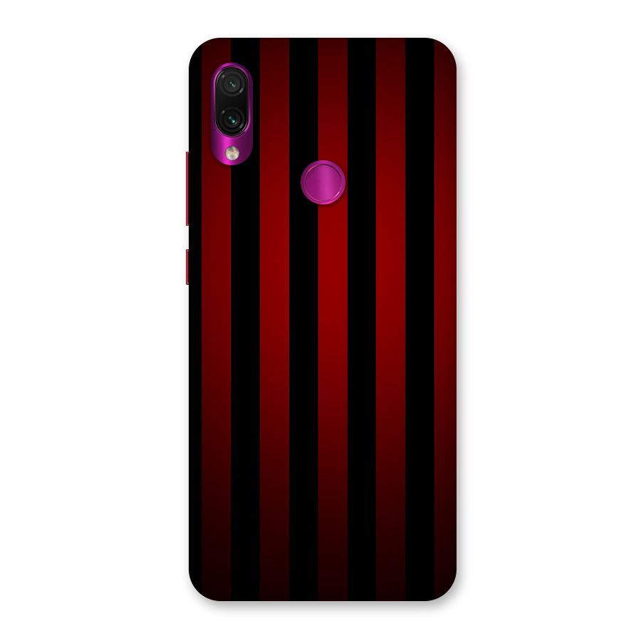 Red Black Stripes Back Case for Redmi Note 7 Pro