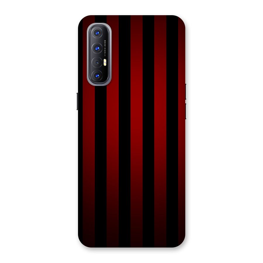 Red Black Stripes Back Case for Reno3 Pro