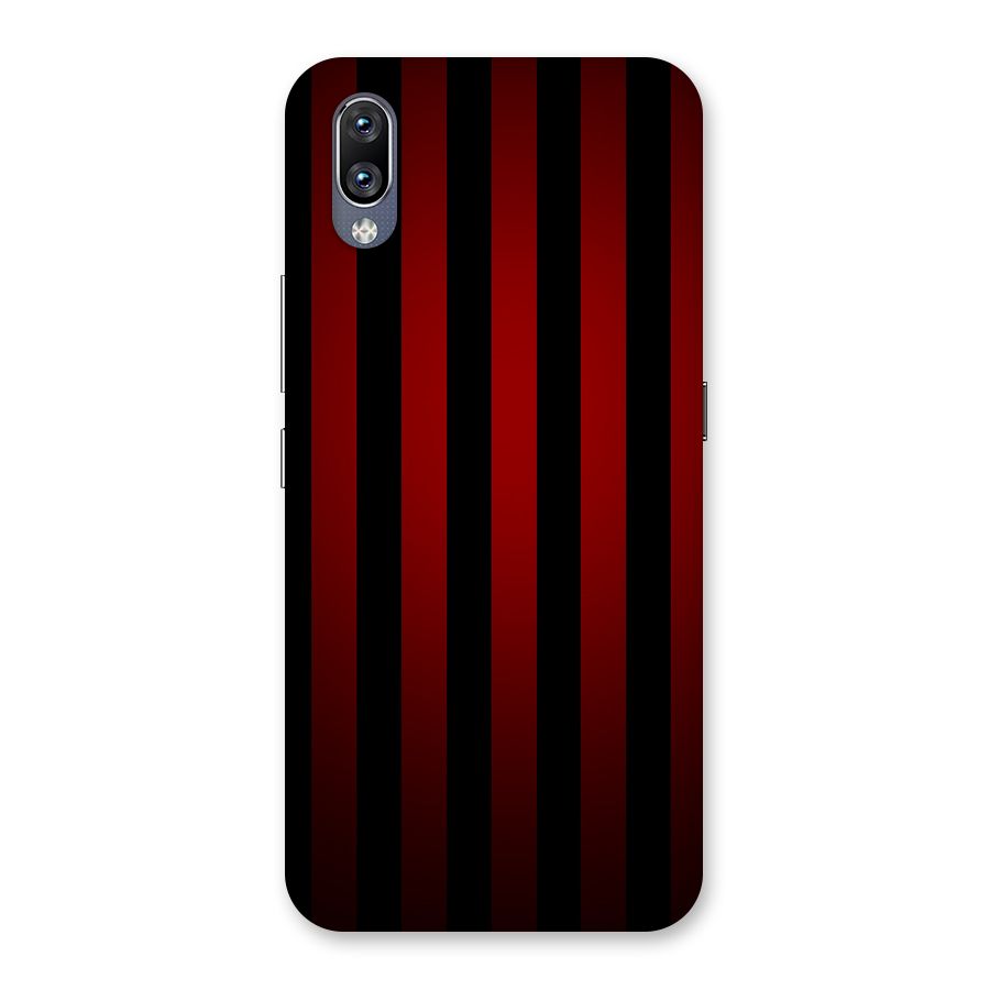 Red Black Stripes Back Case for Vivo NEX