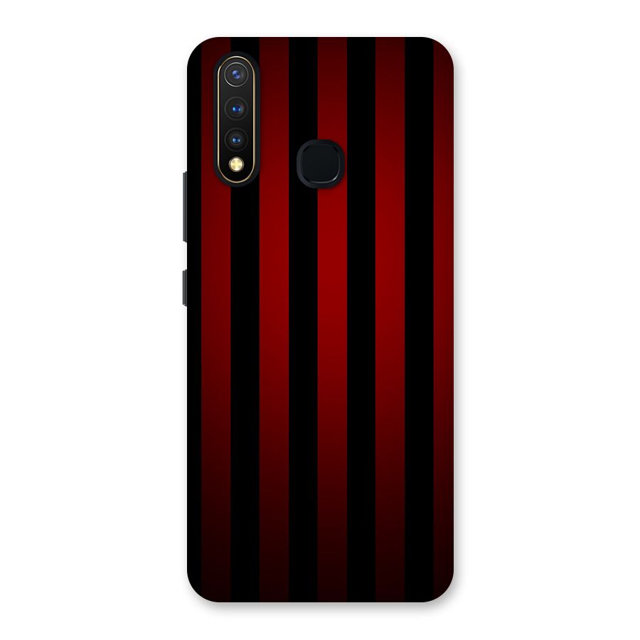 Red Black Stripes Back Case for Vivo U20