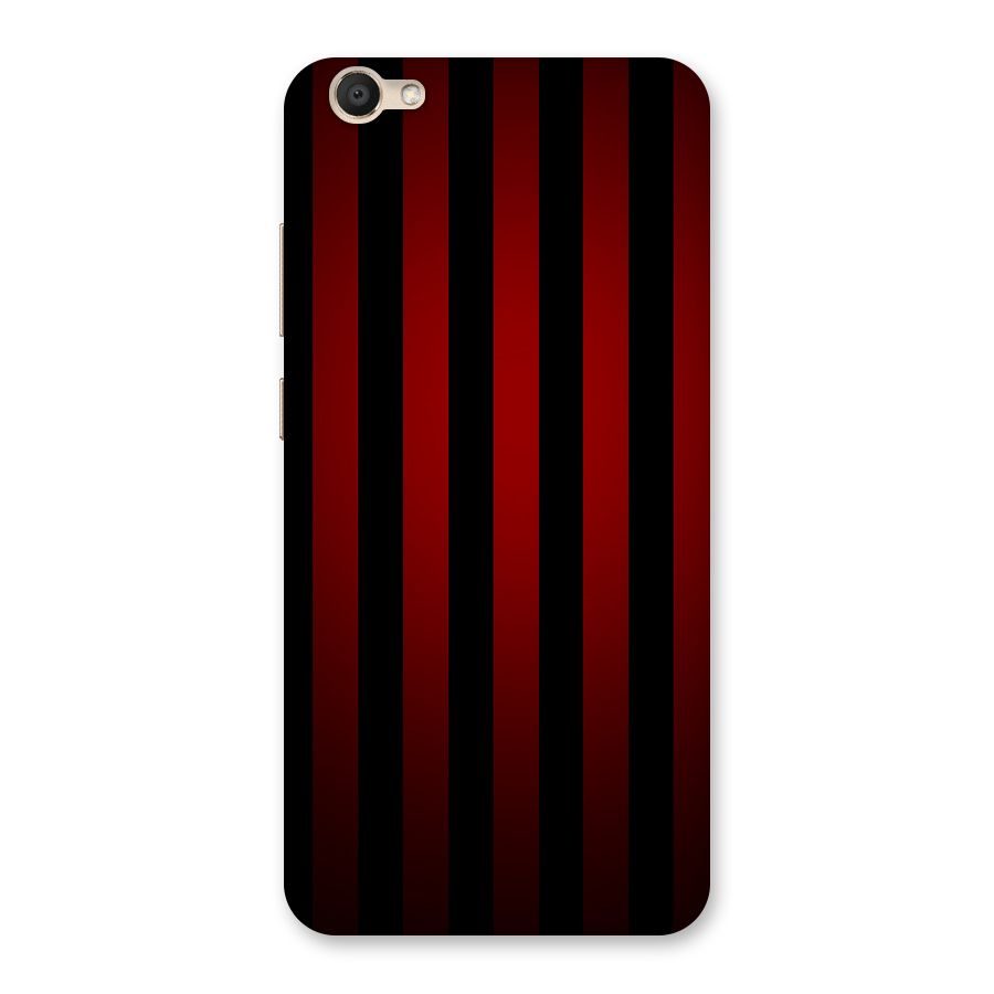 Red Black Stripes Back Case for Vivo V5
