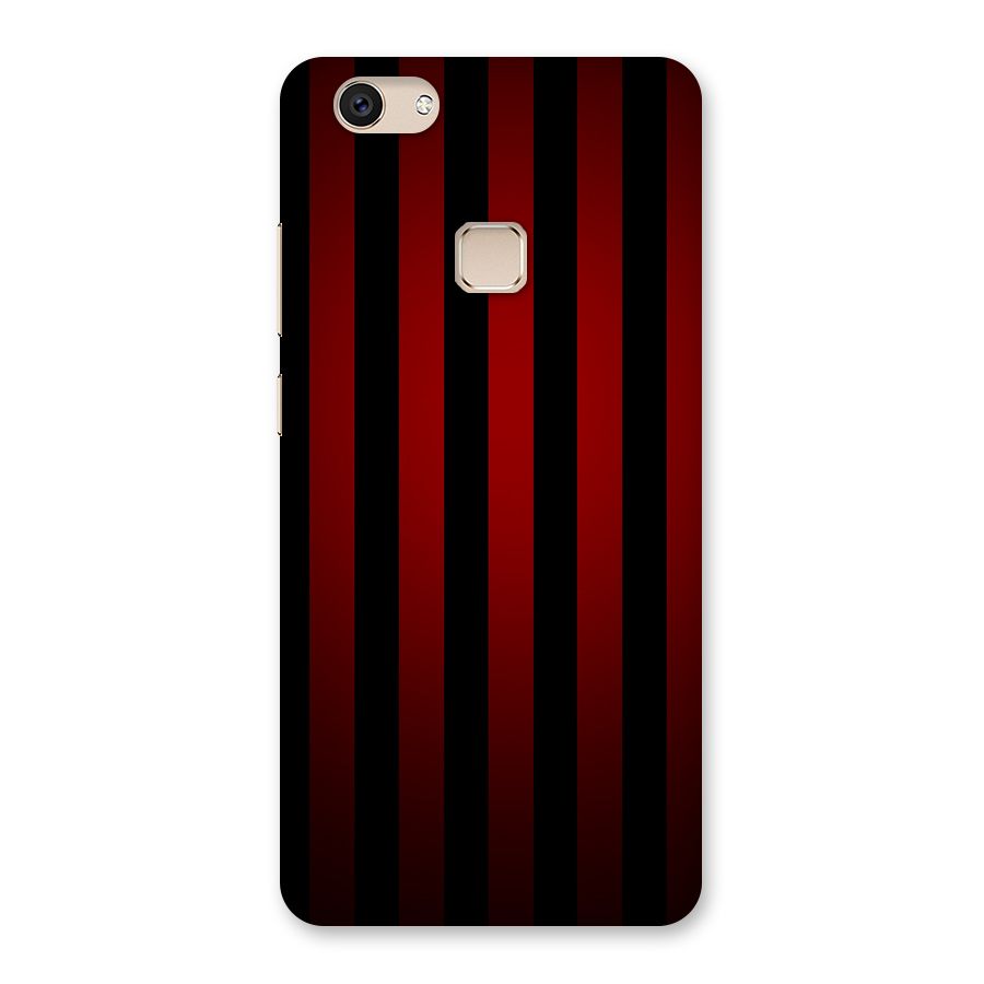 Red Black Stripes Back Case for Vivo V7