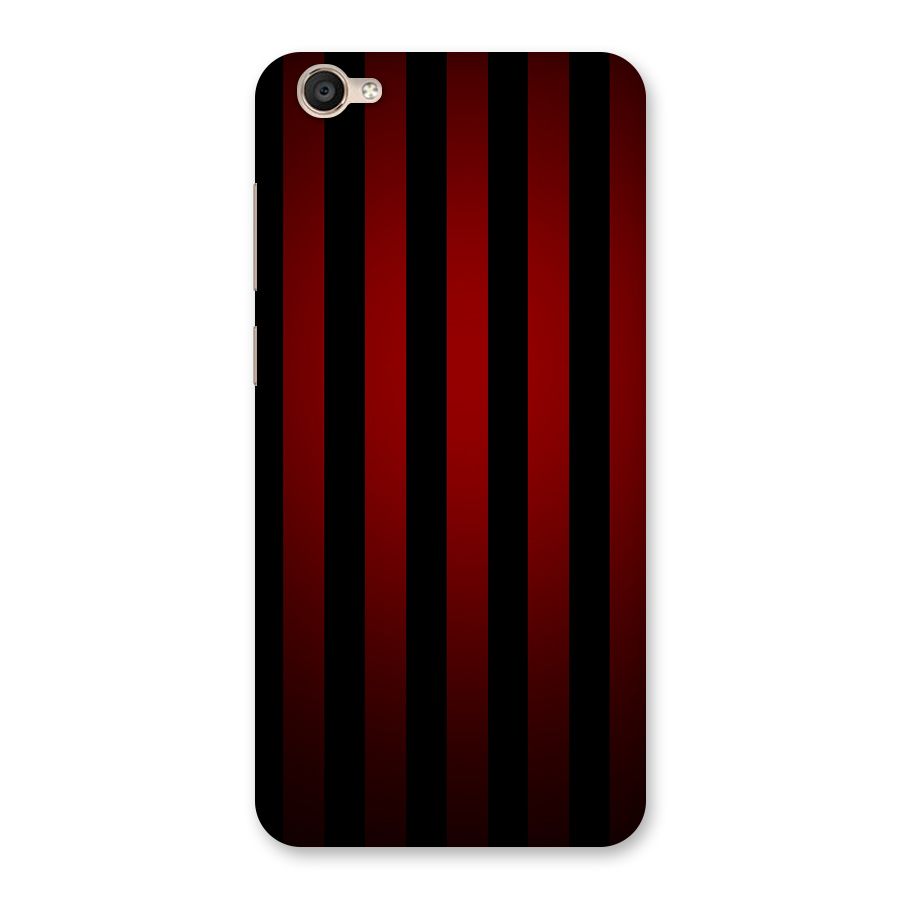 Red Black Stripes Back Case for Vivo Y55L