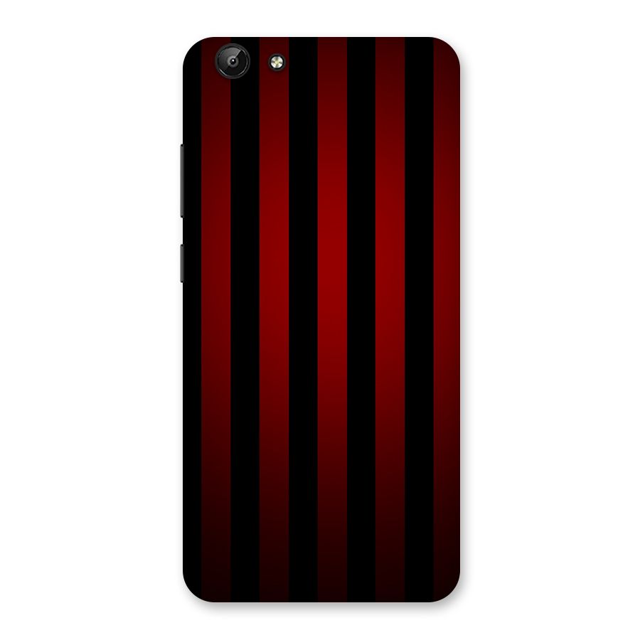 Red Black Stripes Back Case for Vivo Y69