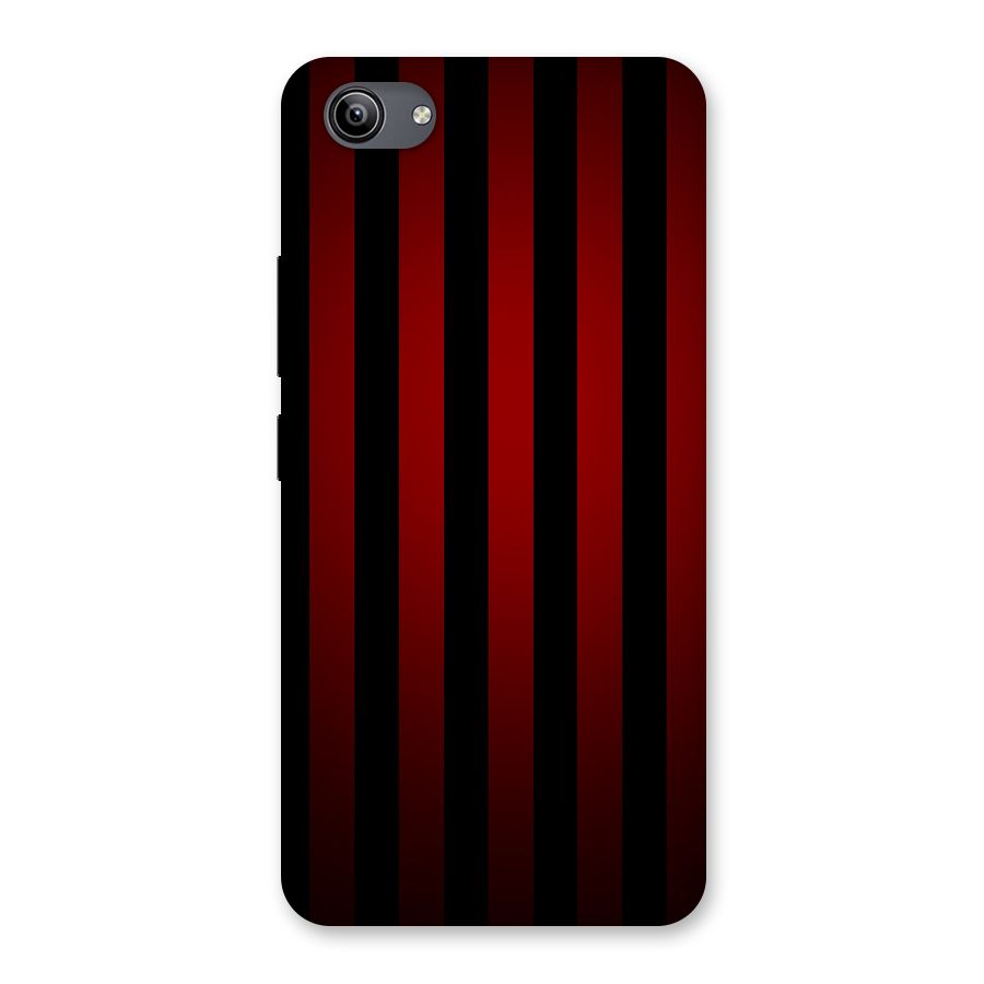 Red Black Stripes Back Case for Vivo Y81i