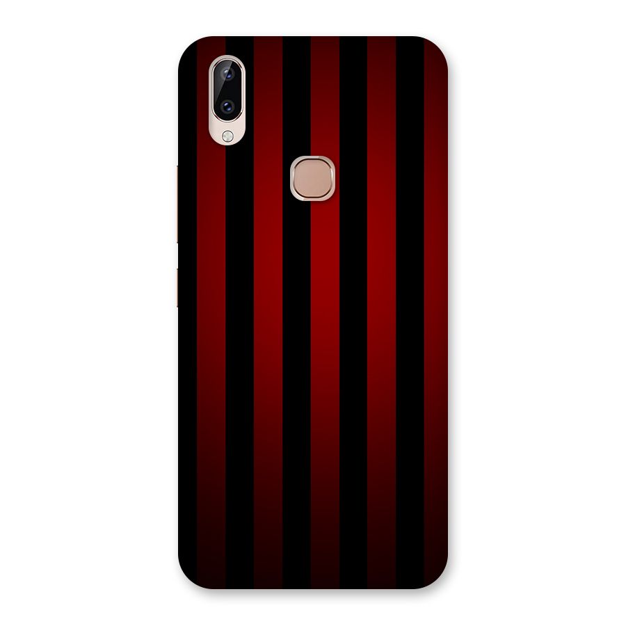 Red Black Stripes Back Case for Vivo Y83 Pro