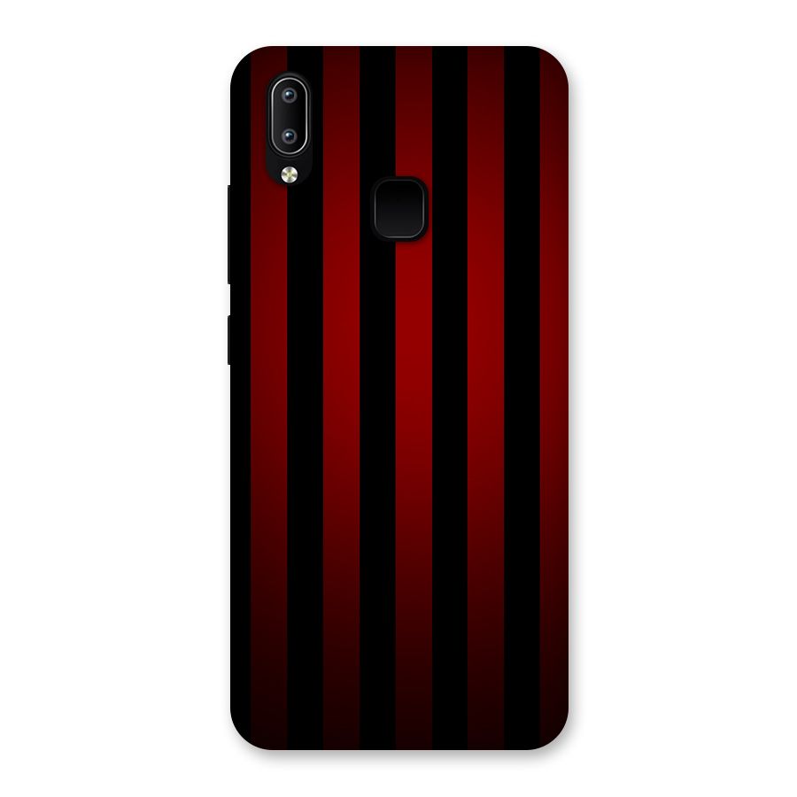 Red Black Stripes Back Case for Vivo Y93