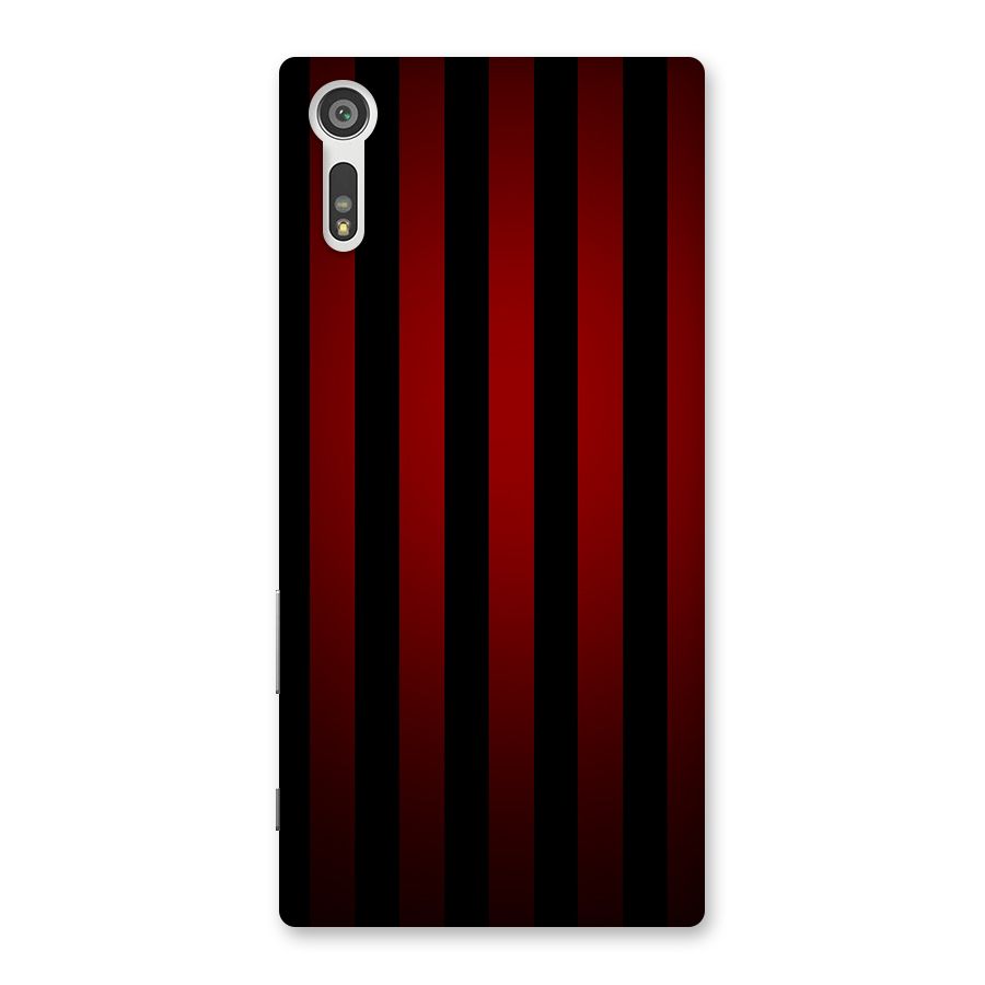 Red Black Stripes Back Case for Xperia XZ