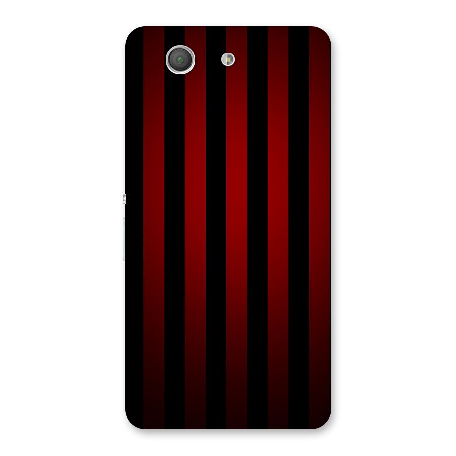 Red Black Stripes Back Case for Xperia Z3 Compact