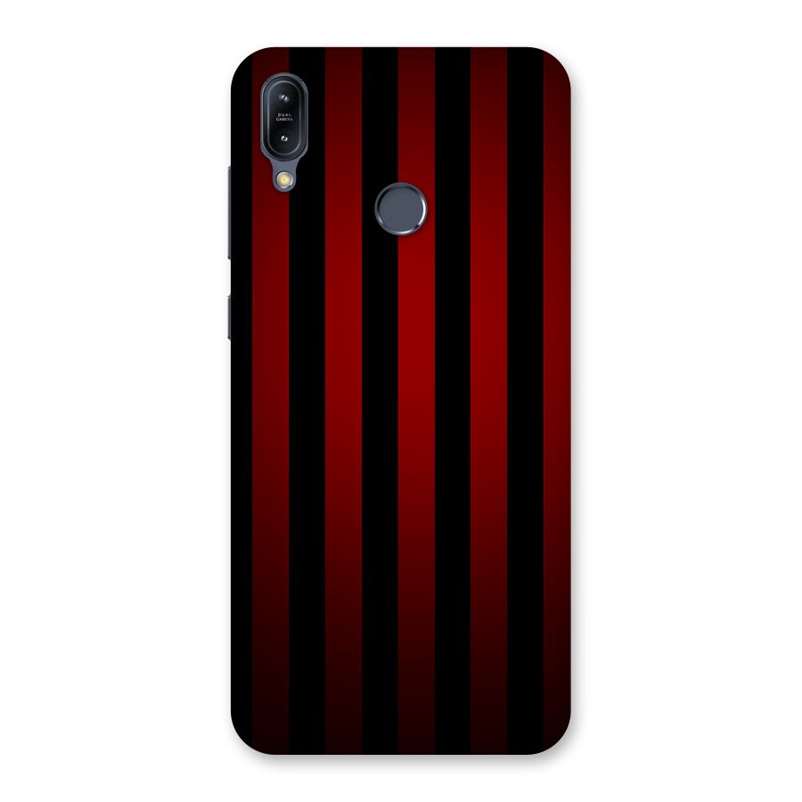Red Black Stripes Back Case for Zenfone Max M2