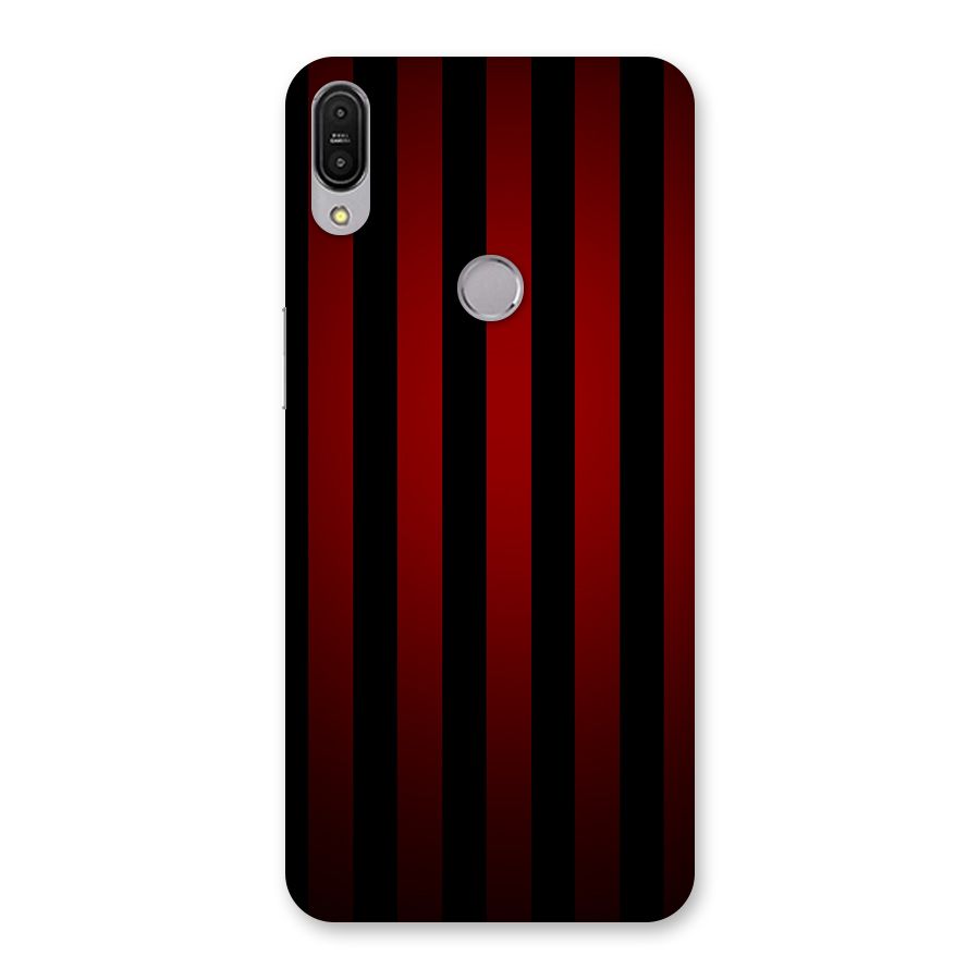 Red Black Stripes Back Case for Zenfone Max Pro M1