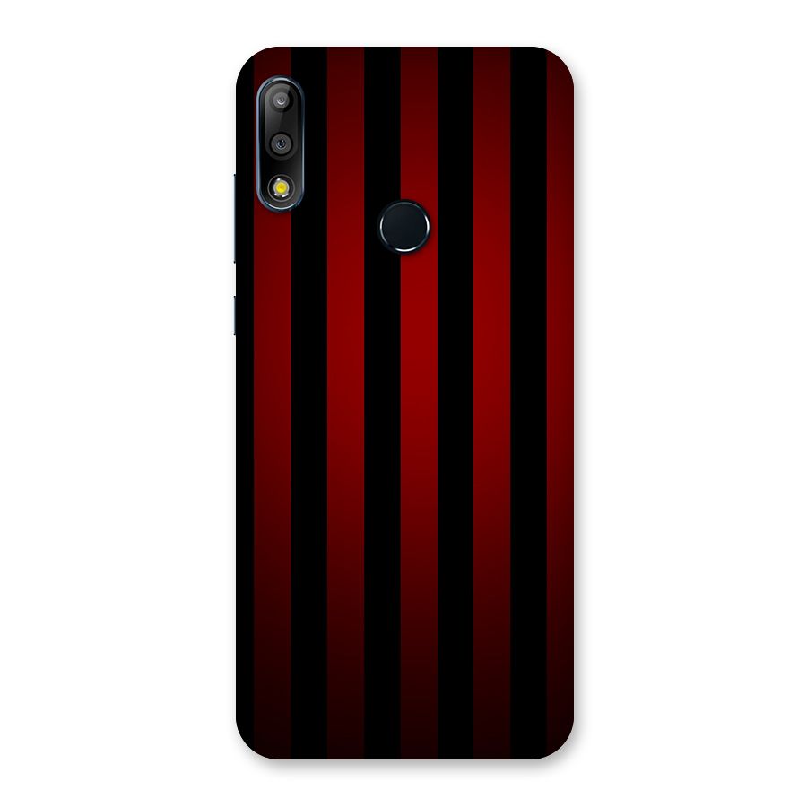 Red Black Stripes Back Case for Zenfone Max Pro M2