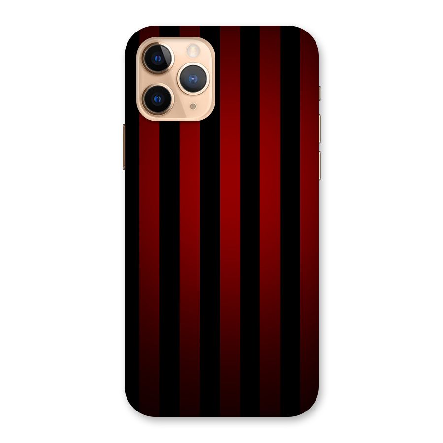 Red Black Stripes Back Case for iPhone 11 Pro
