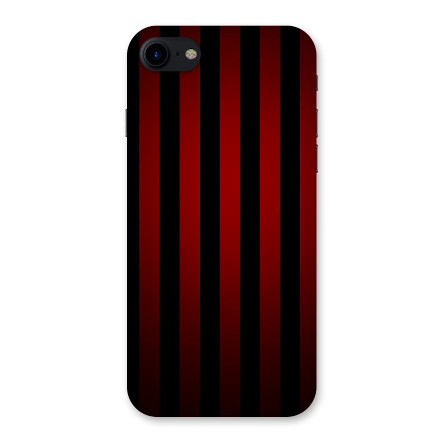 Red Black Stripes Back Case for iPhone SE 2020