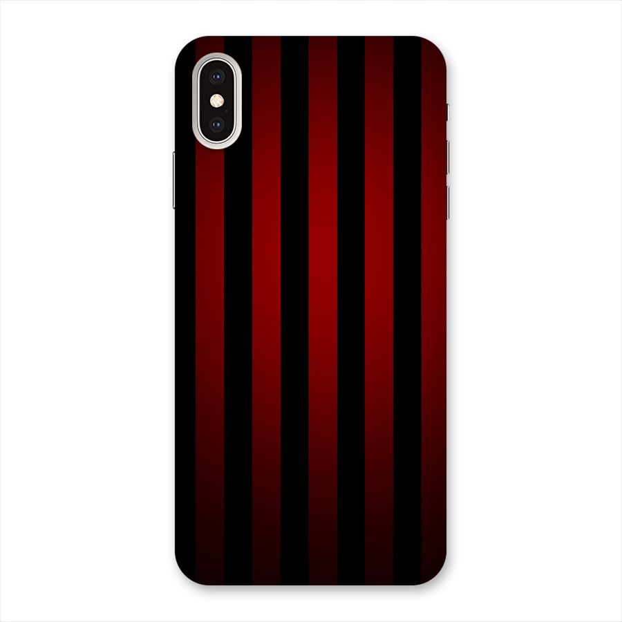 Red Black Stripes Back Case for iPhone XS Max