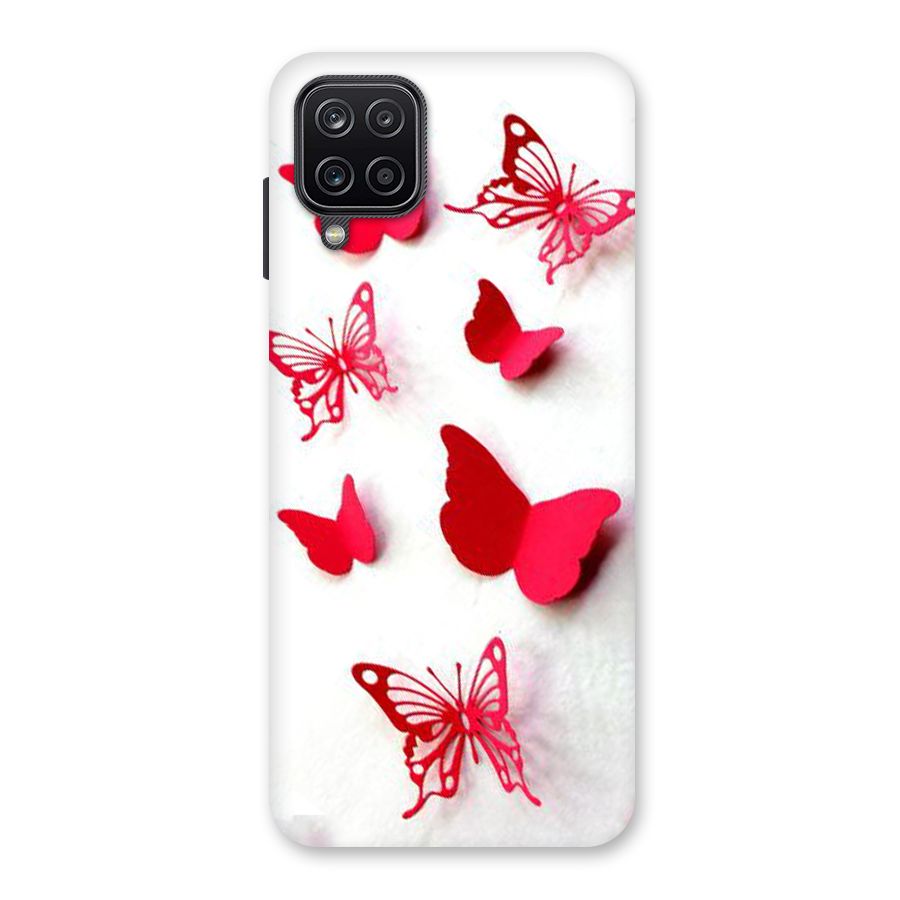 Red Butterflies Back Case for Galaxy A12