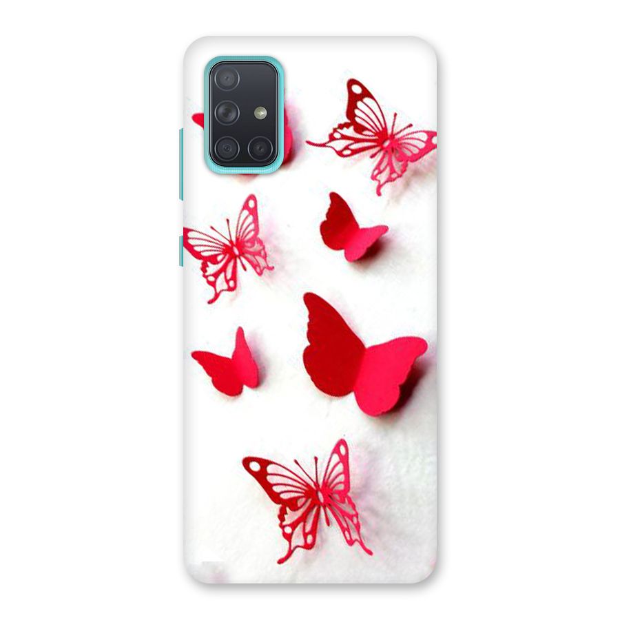 Red Butterflies Back Case for Galaxy A71