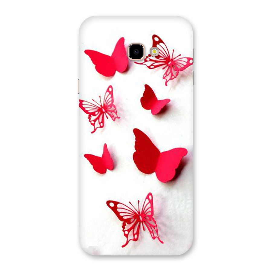 Red Butterflies Back Case for Galaxy J4 Plus