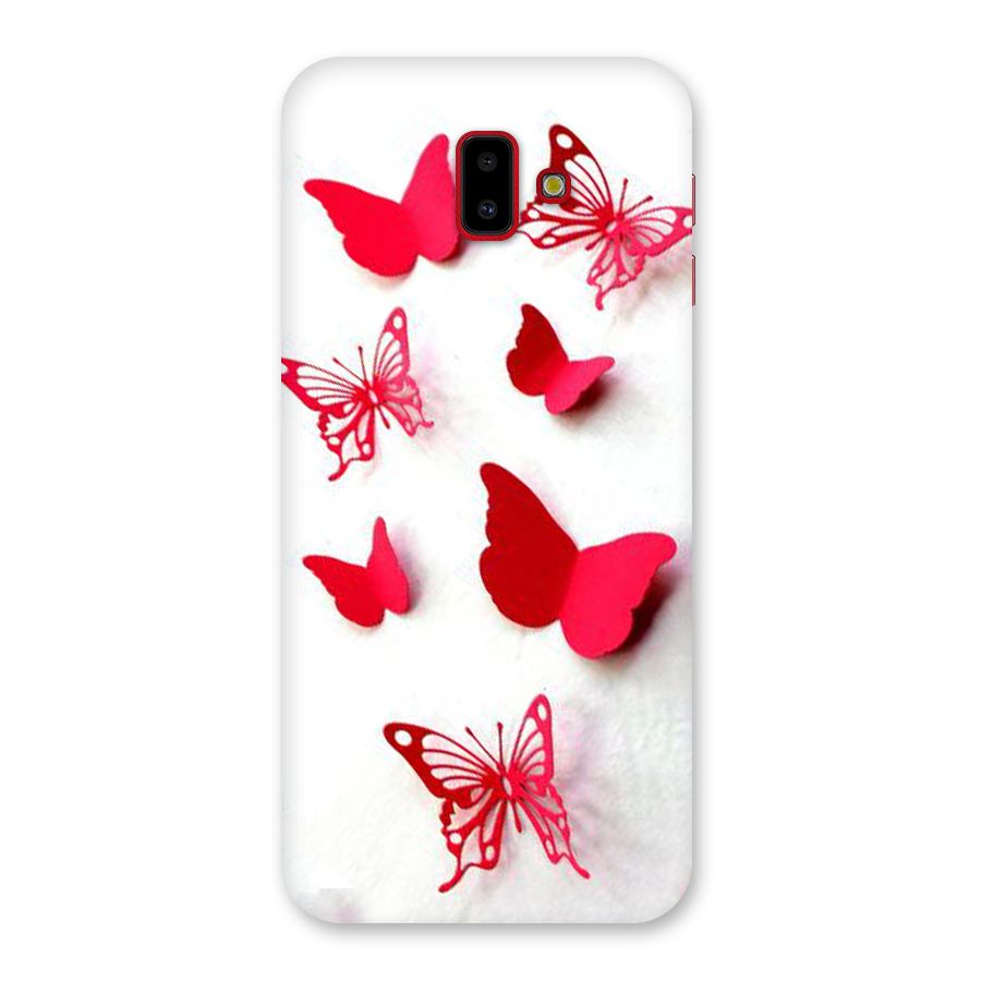 Red Butterflies Back Case for Galaxy J6 Plus