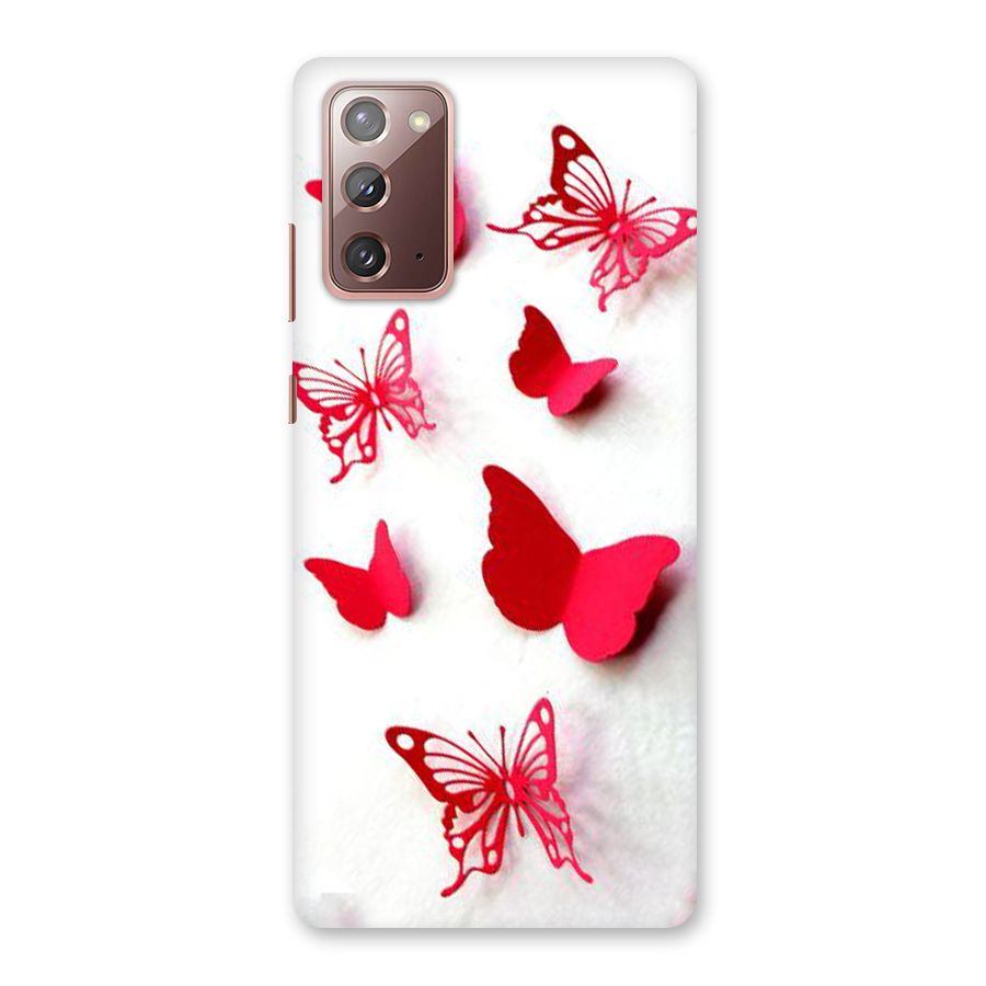 Red Butterflies Back Case for Galaxy Note 20